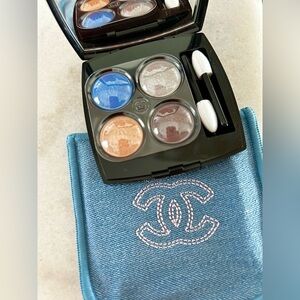 The New CHANEL Denim Eyeshadow Palette with Blue and Neutral Tones